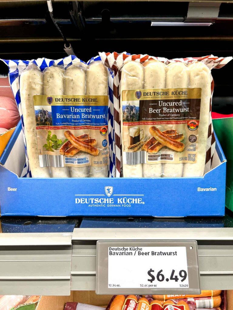 Aldi Bavarian Bratwursts