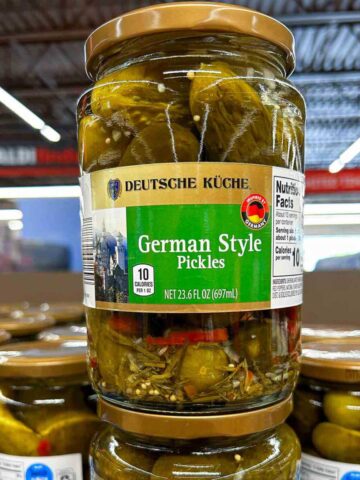 German style pickles at Aldi.